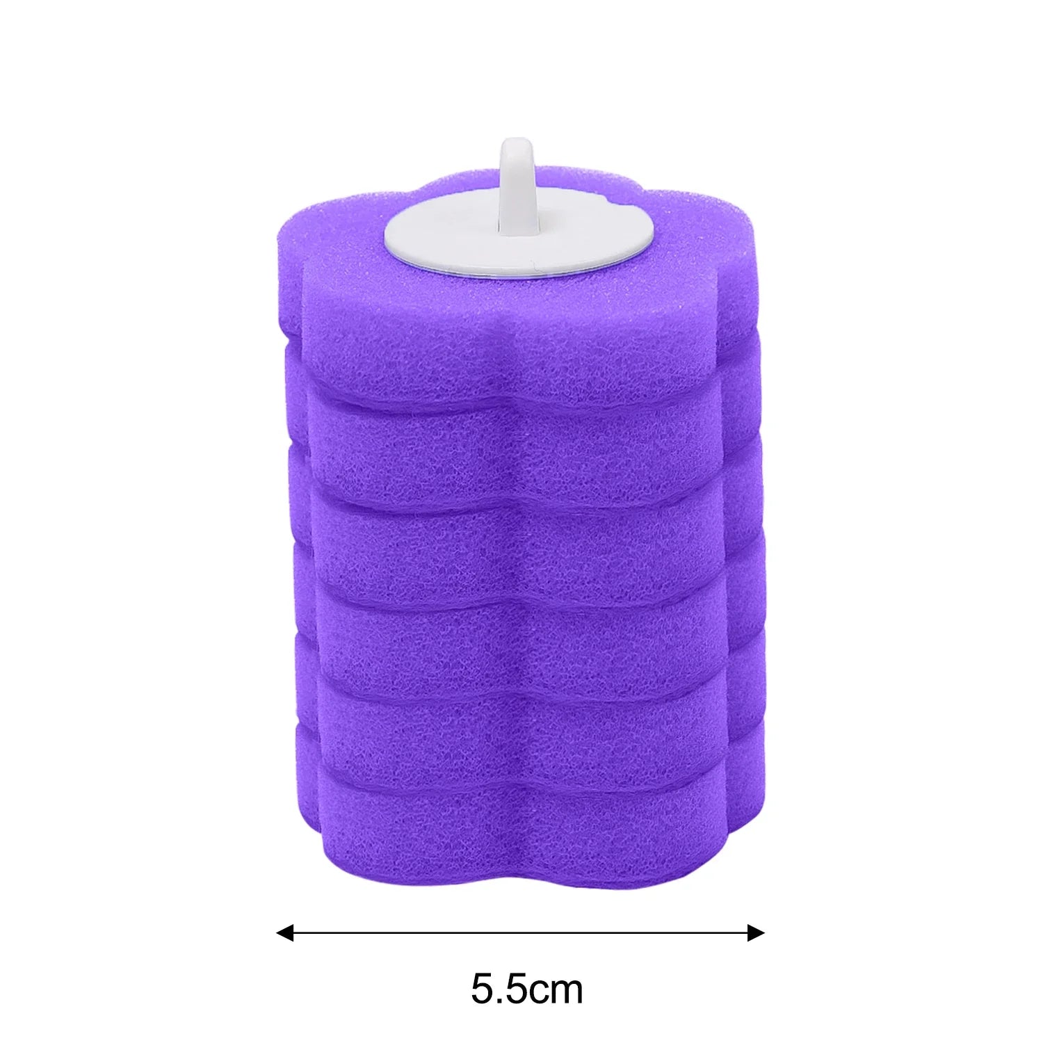 6/60Pcs Disposable Toilet Brush Replacement Toilet Brush Head Dissolving Bathroom Brush Cleaning Pad Kit for Household Cleaning
