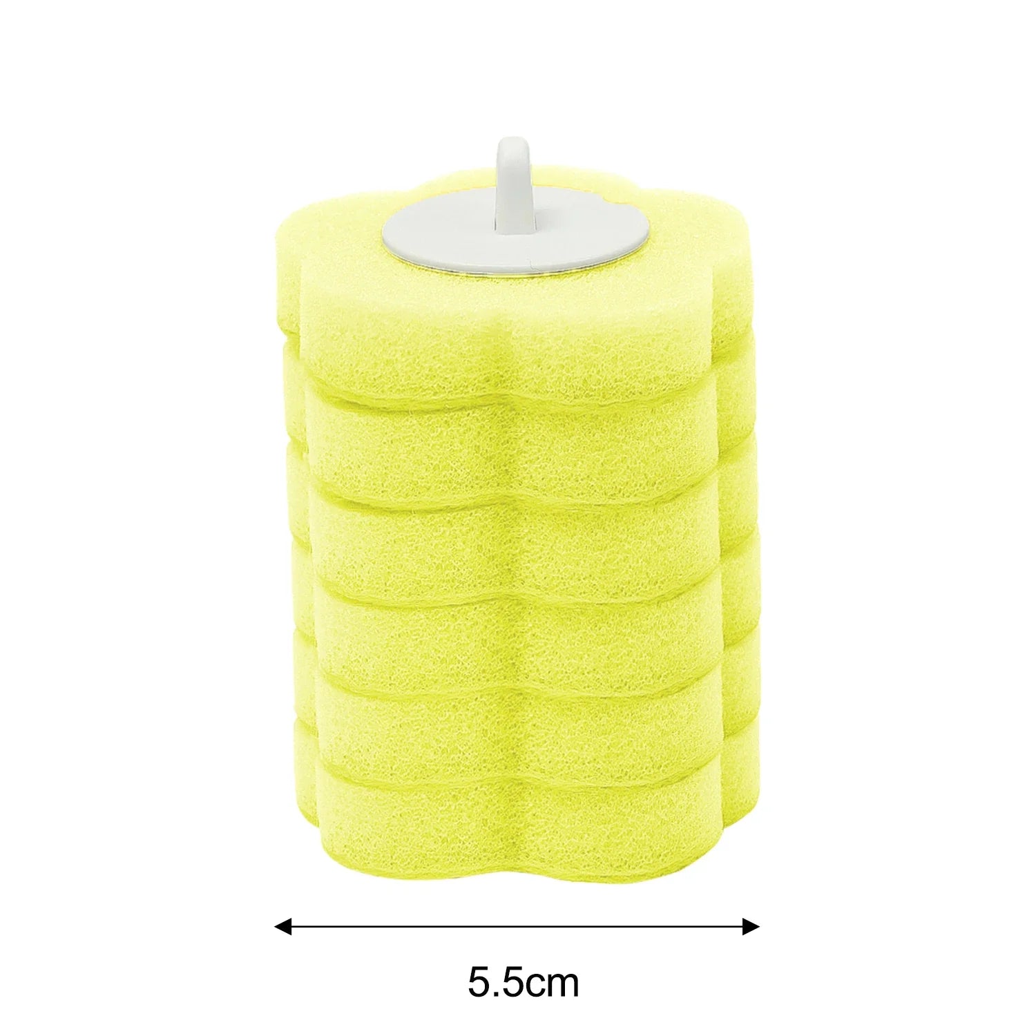 6/60Pcs Disposable Toilet Brush Replacement Toilet Brush Head Dissolving Bathroom Brush Cleaning Pad Kit for Household Cleaning