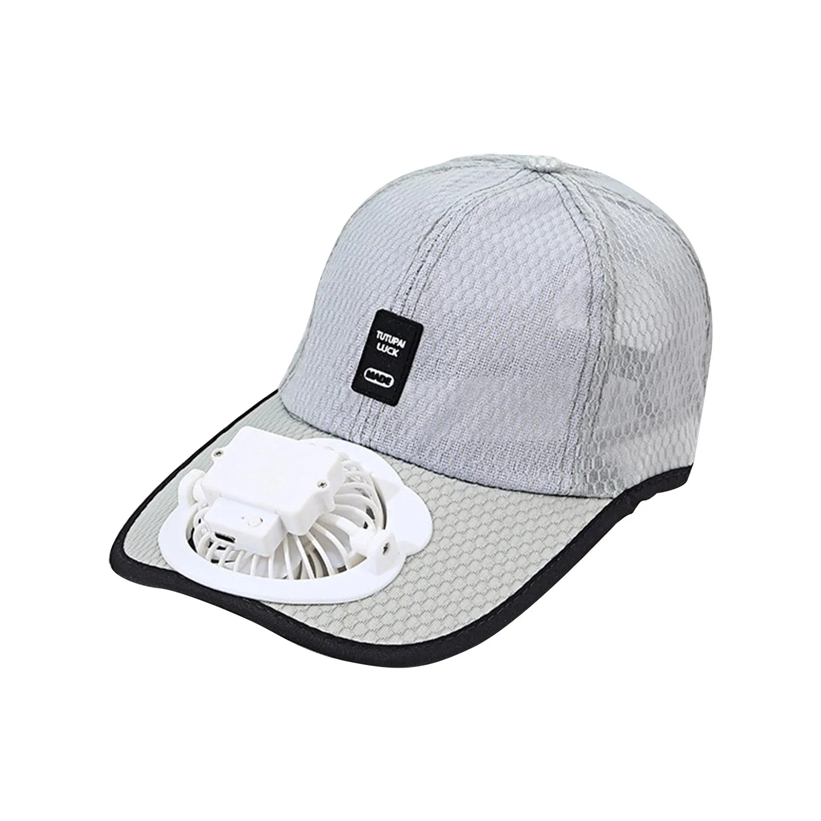 New summer rechargeable fan hat - built in 1200mAh battery with a range of 10-20h,outdoor sun protection cap breathable mesh hat
