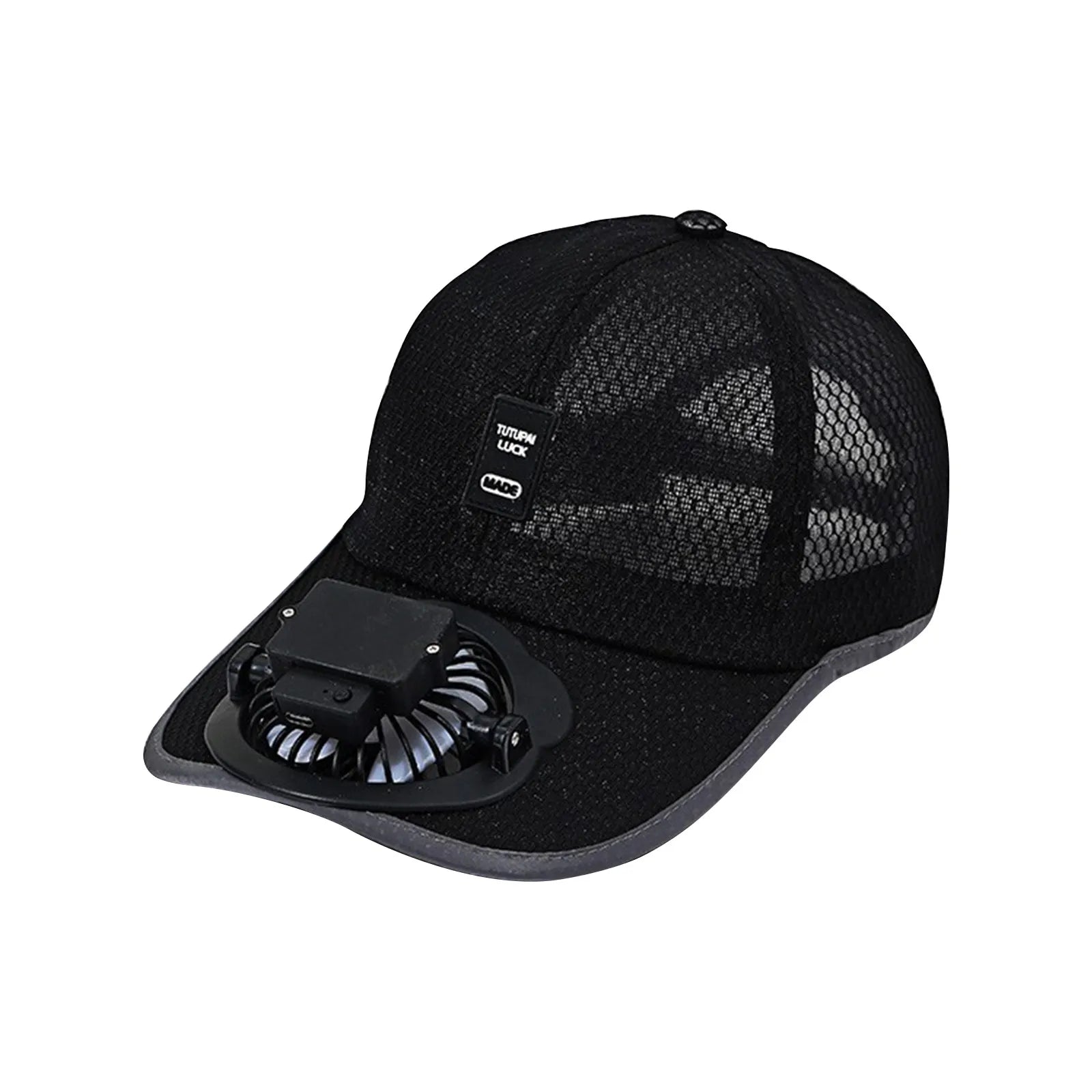 New summer rechargeable fan hat - built in 1200mAh battery with a range of 10-20h,outdoor sun protection cap breathable mesh hat