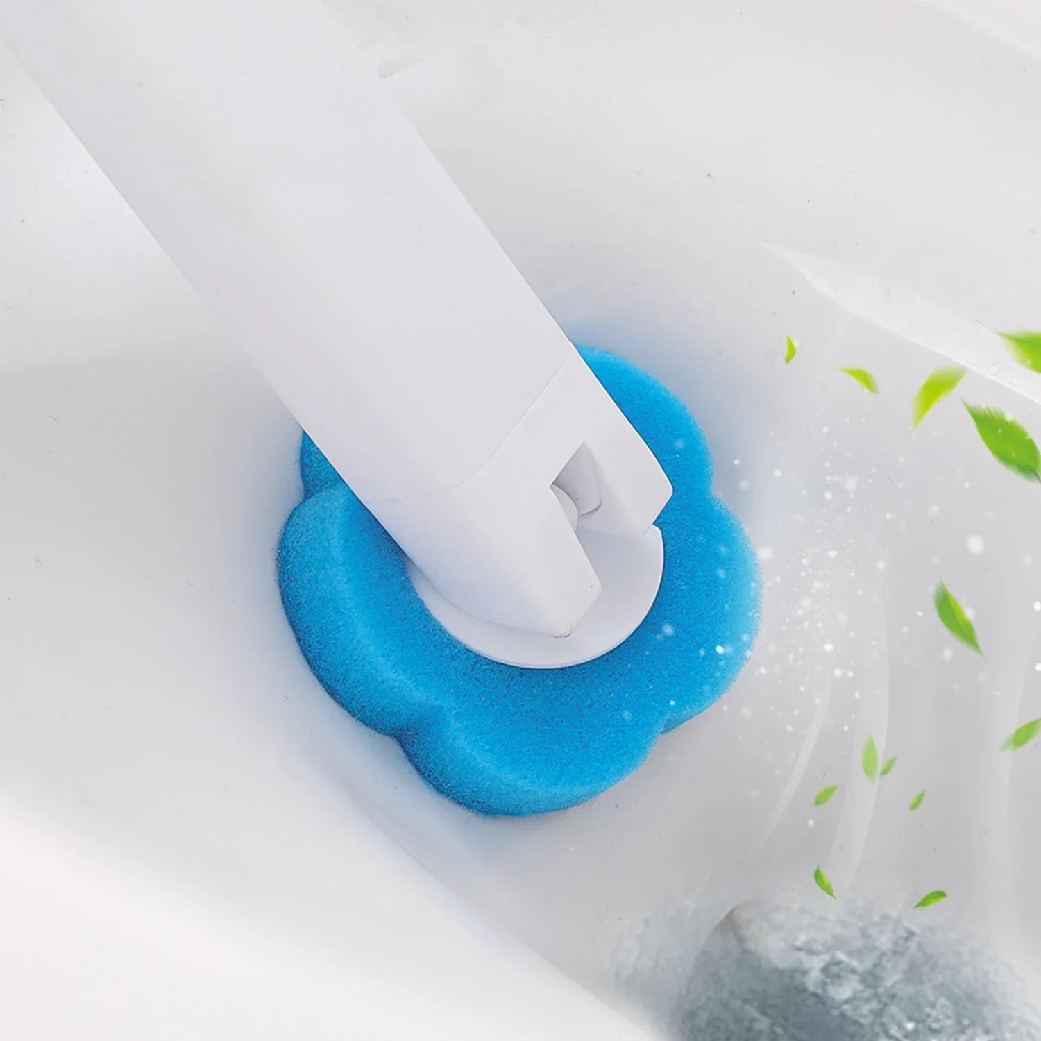 6/60Pcs Disposable Toilet Brush Replacement Toilet Brush Head Dissolving Bathroom Brush Cleaning Pad Kit for Household Cleaning