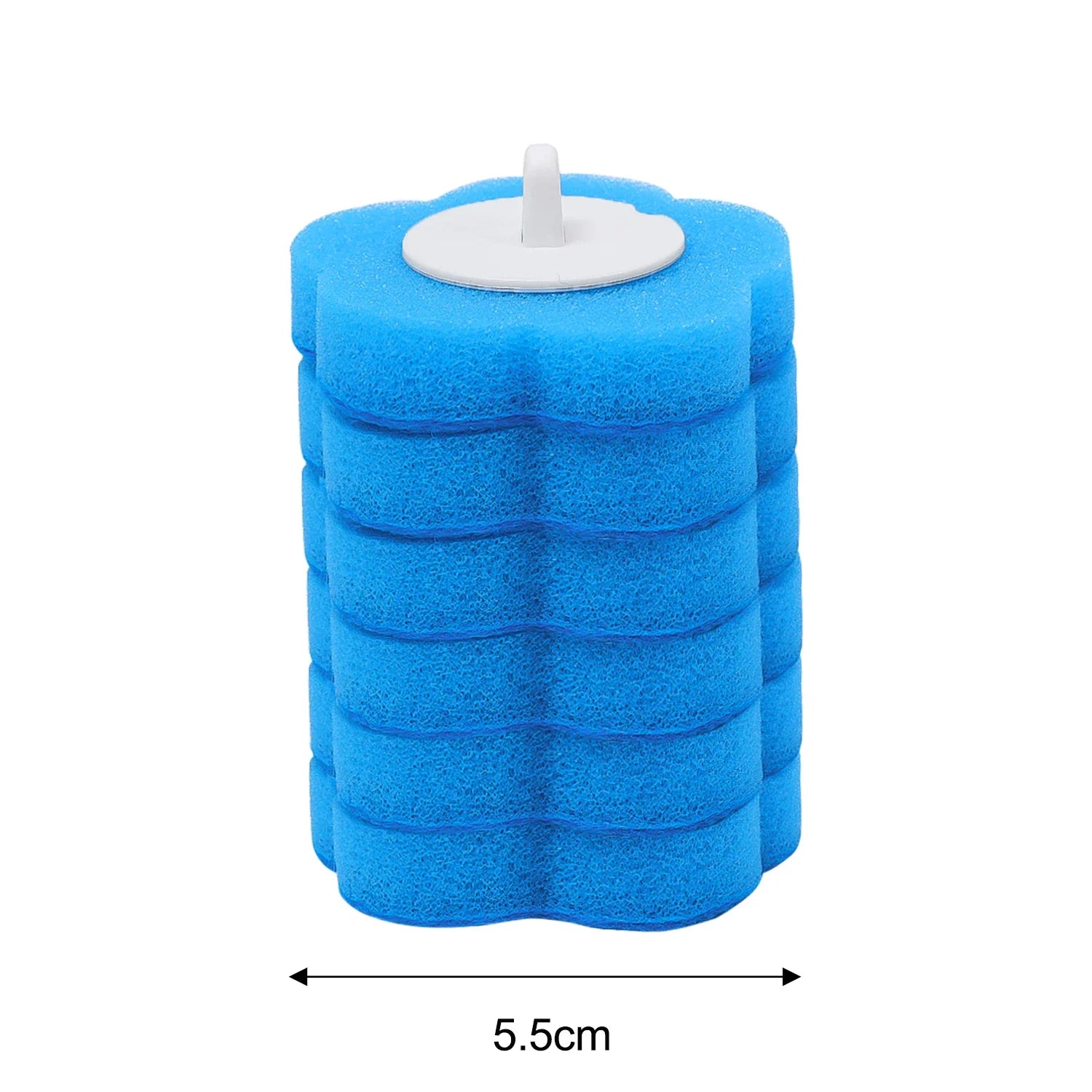 6/60Pcs Disposable Toilet Brush Replacement Toilet Brush Head Dissolving Bathroom Brush Cleaning Pad Kit for Household Cleaning