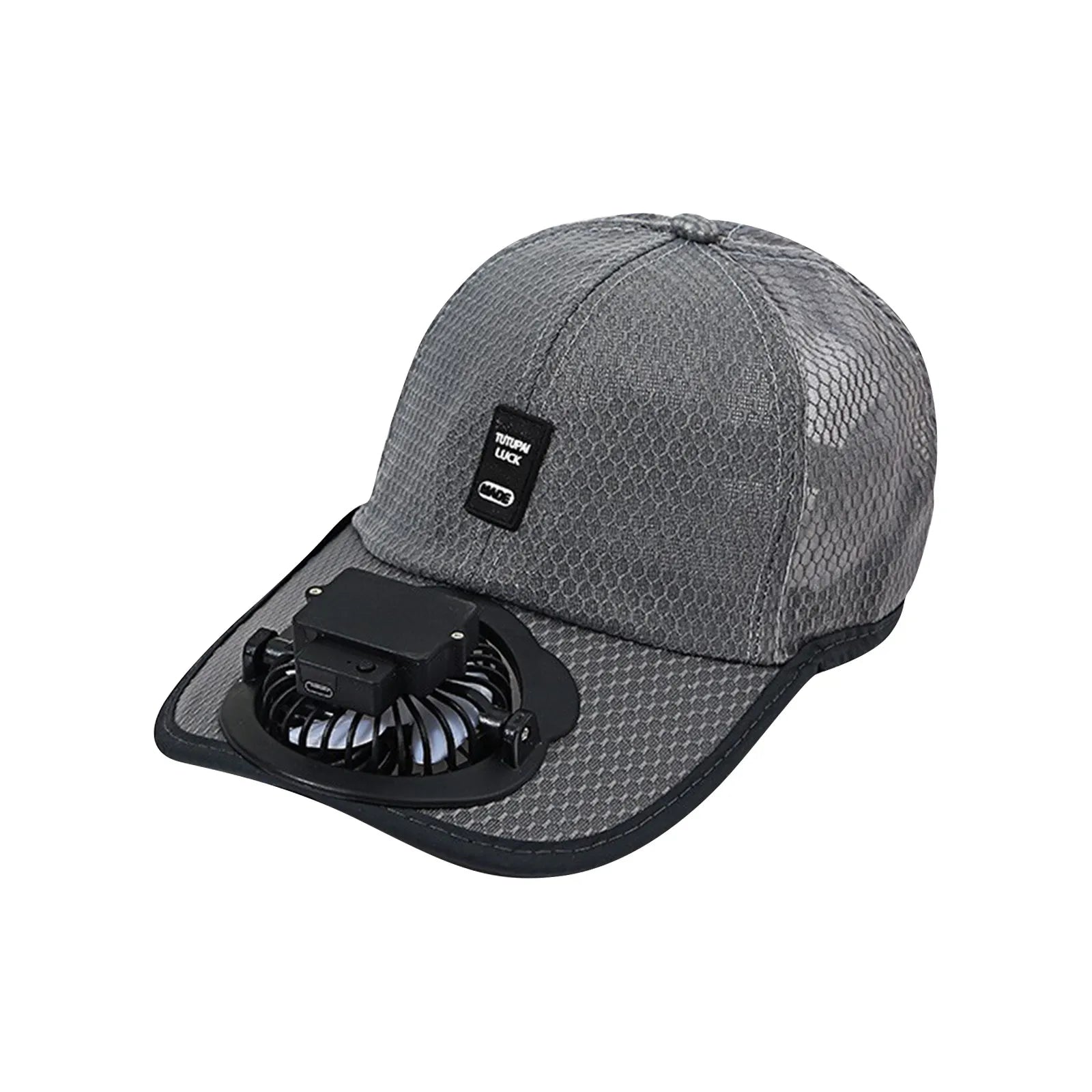 New summer rechargeable fan hat - built in 1200mAh battery with a range of 10-20h,outdoor sun protection cap breathable mesh hat